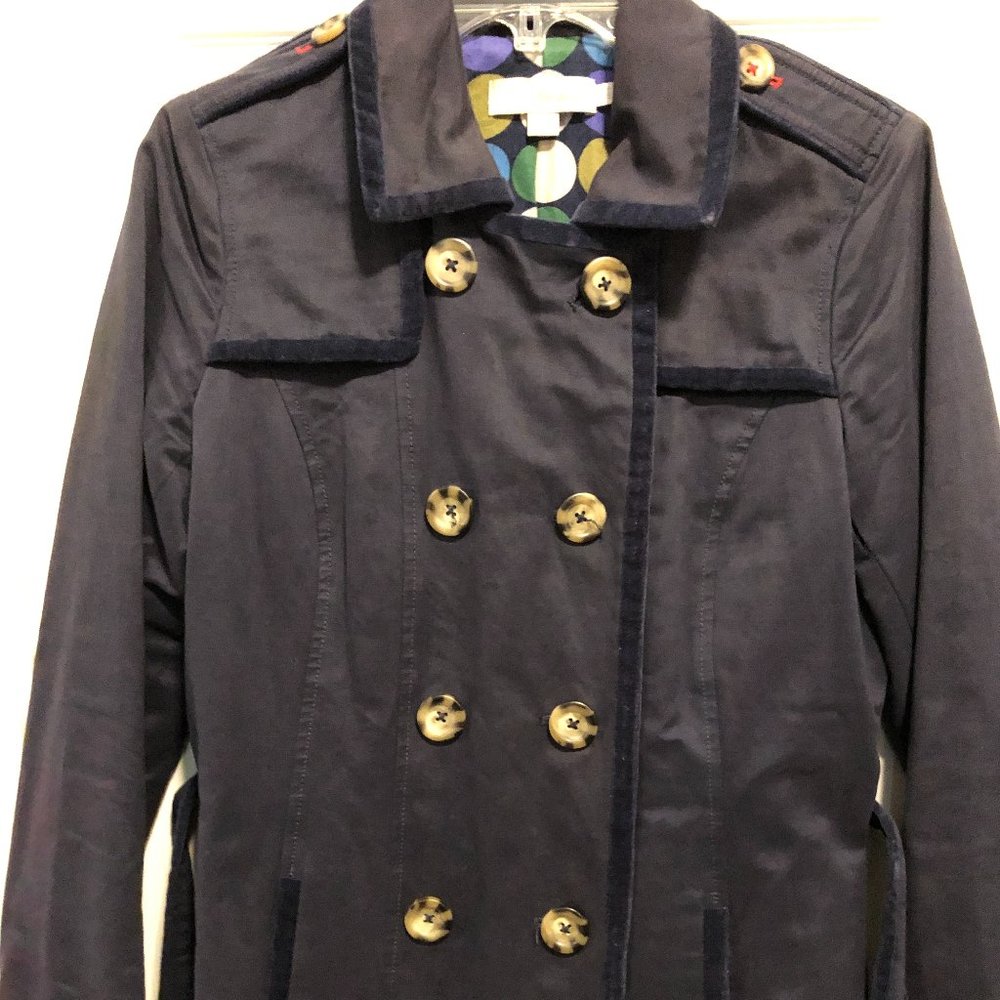 Boden navy blue trench coat
